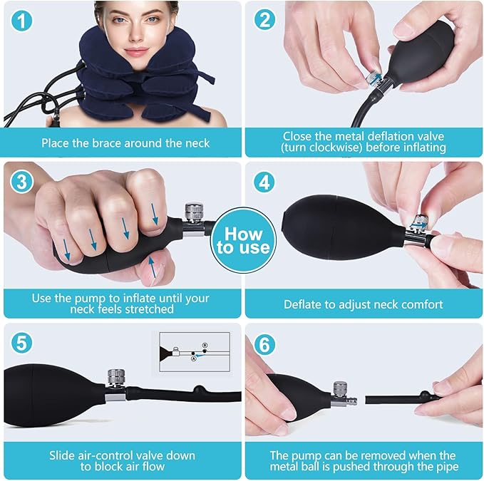 Neck Stretcher for Pain Relief - Adjustable Neck Support Pillow