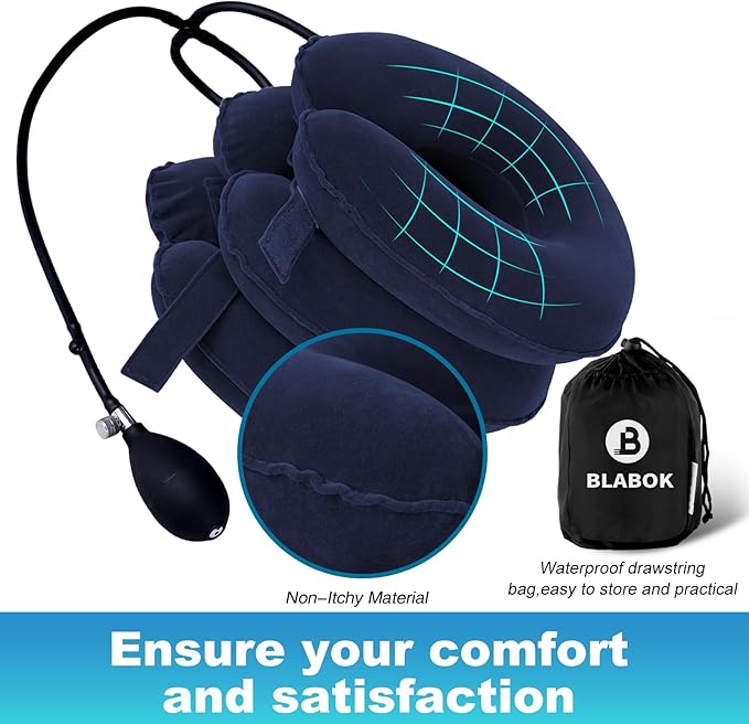 Neck Stretcher for Pain Relief - Adjustable Neck Support Pillow