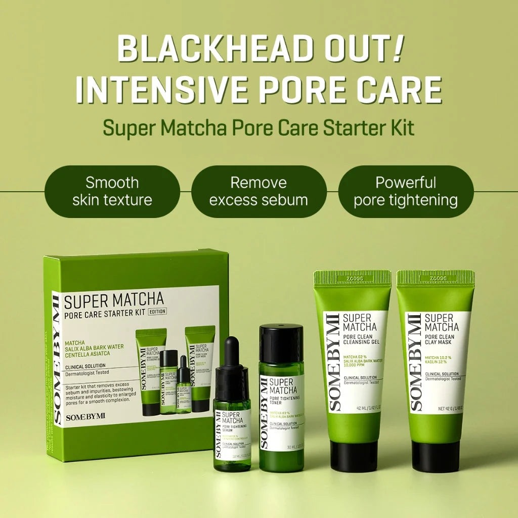 SOMEBYMI SUPER MATCHA PORE CARE STARTER KIT