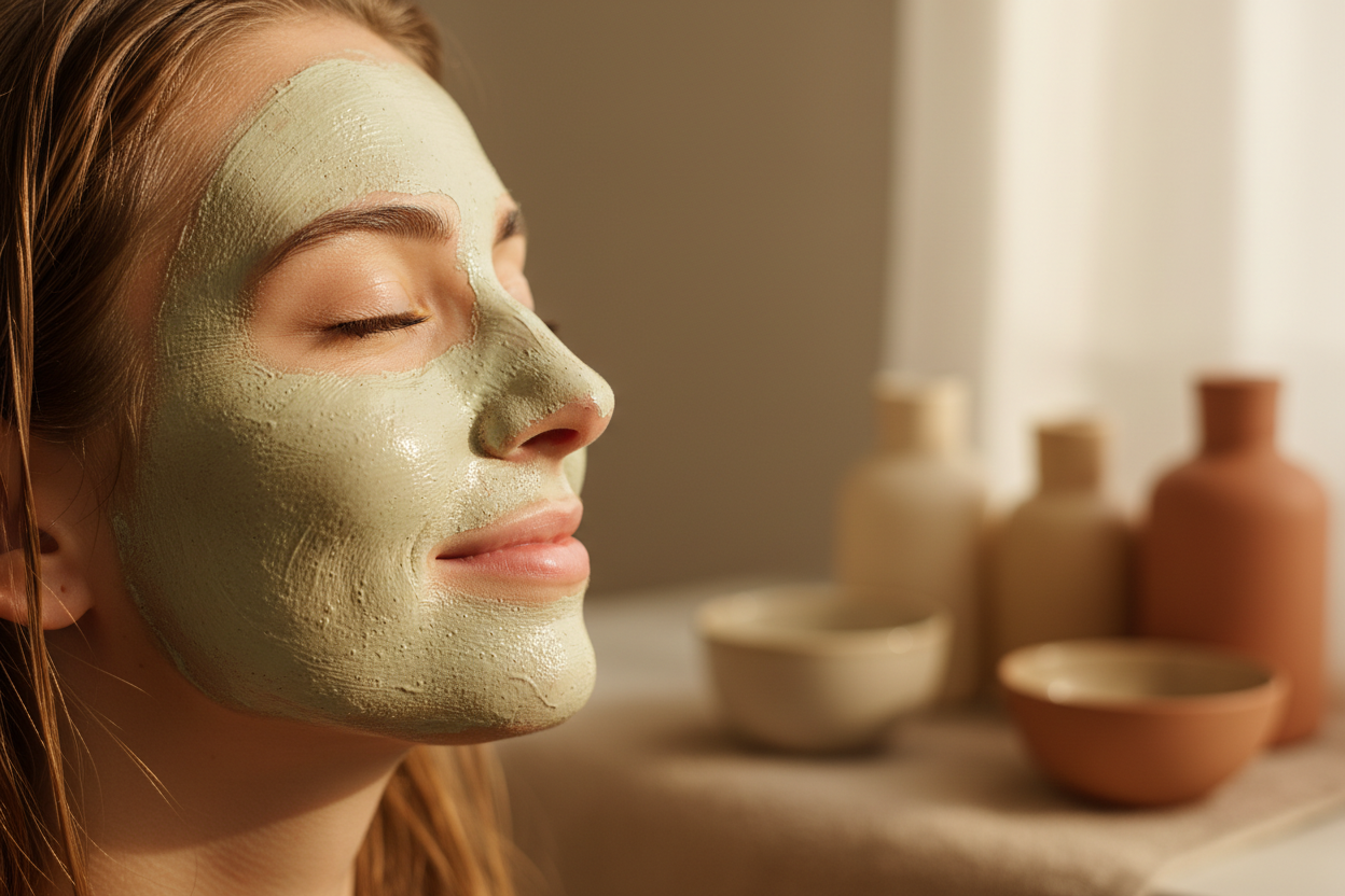 Peaceful self-care moment