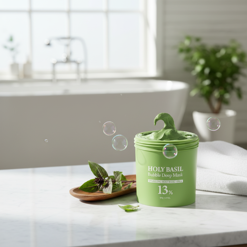 Serene spa scene with product